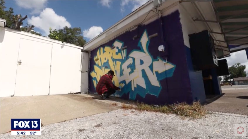 Fox 13 Tampa Bay – Laundry Project x CLEAN Mural Story