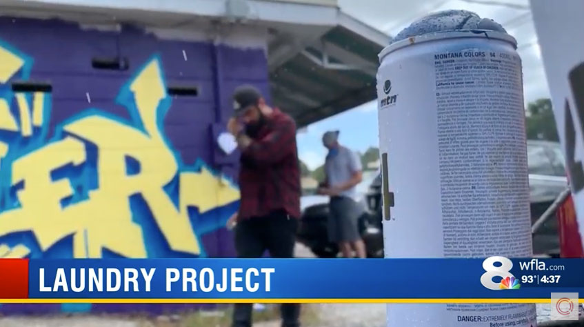 WFLA News Channel 8 – Laundry Project x CLEAN Mural Story